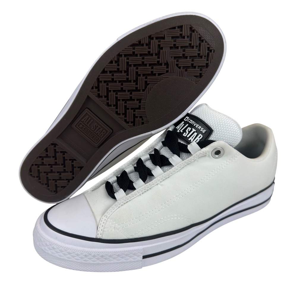 Converse Chuck Taylor All Star Low Puff White Black A14722C Mens 9.5 Skate Shoes